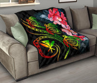 Hawaii Turtle Polynesian Tropical Premium Quilt - Cora Style Reggae - Polynesian Pride