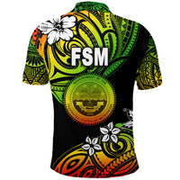Federated States of Micronesia Polo Shirt Unique Vibes Reggae LT8 - Polynesian Pride
