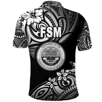 Federated States of Micronesia Polo Shirt Unique Vibes Black LT8 - Polynesian Pride