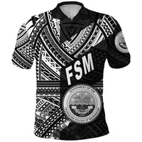 Custom Federated States of Micronesia Polo Shirt FSM Original Style Black LT8 - Polynesian Pride