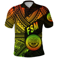 Custom Federated States of Micronesia Polo Shirt FSM Original Style Reggae LT8 - Polynesian Pride