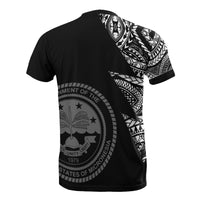 Federated States of Micronesia Custom All Over T Shirt F S M Seal Micronesian Pattern - Polynesian Pride