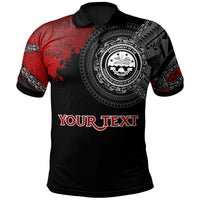 Federated States of Micronesia Polynesian Custom Polo Shirt Polynesian Chain Style Unisex Black - Polynesian Pride
