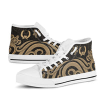 Pohnpei High Top Shoes - Gold Tentacle Turtle - Polynesian Pride