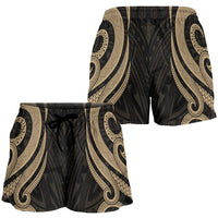 Wallis and Futuna Women's Short - Gold Tentacle Turtle - Polynesian Pride