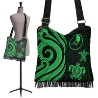 Yap Boho Handbag - Green Tentacle Turtle - Polynesian Pride