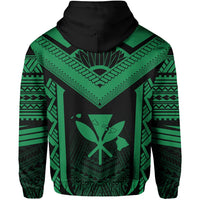 Hawaii Kanaka Polynesian Hoodie Active Green - Polynesian Pride