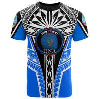 Guam T Shirt Its In My DNA White Blue Color Unisex Blue - Polynesian Pride