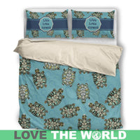 Hawaiian Duvet Cover Set - Sea Turtle & Live Love - Polynesian Pride