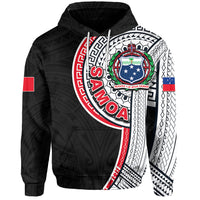 Samoa Independence Day Tribal Tattoo Hoodie No.4 LT6 Black - Polynesian Pride