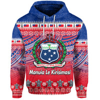 Samoa Christmas Manuia Le Kirisimasi Hoodie LT6 Unisex Red - Polynesian Pride