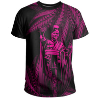 Hawaii King Polynesian T Shirt Durk Style Pink - Polynesian Pride