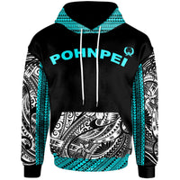 Pohnpei Hoodie Minimalist Style Unisex Black - Polynesian Pride