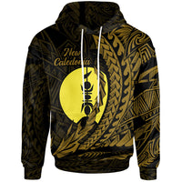 New Caledonia Hoodie Wings Style Unisex Black - Polynesian Pride
