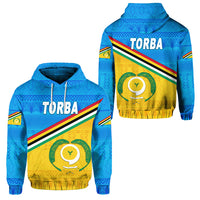 Torba Province Hoodie Vanuatu Pattern Traditional Style LT8 Unisex Blue - Polynesian Pride