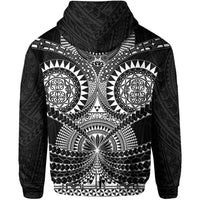 Polynesian Tattoo All Over Print Zip Hoodie White - Polynesian Pride