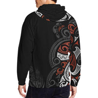 Maori Zip Hoodie Rugby - Polynesian Pride