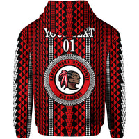 Custom Hawaii Kahuku School Zip Hoodie Kahuku High School Simple Style LT8 - Polynesian Pride