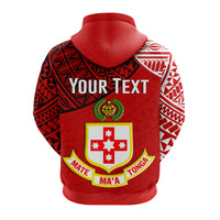 Custom Tonga College Atele Zip Hoodie Kolisi Tonga LT4 - Polynesian Pride