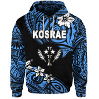 Custom FSM Kosrae Zip Hoodie Unique Vibes Blue LT8 - Polynesian Pride