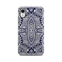 Polynesian Tough Case Blue And White iPhone Xr - Polynesian Pride