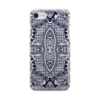 Polynesian Phone Case Blue And White iPhone 8 - Polynesian Pride