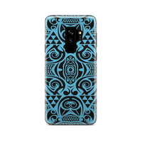 Polynesian Phone Case Grown Blue White Samsung Galaxy S9 Plus - Polynesian Pride