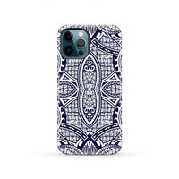 Polynesian Tough Case Blue And White iPhone 12 Pro - Polynesian Pride