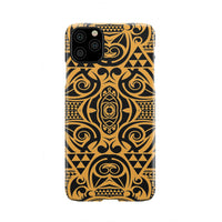 Polynesian Phone Case Yellow Black iPhone 11 Pro Max - Polynesian Pride