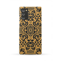 Polynesian Phone Case Yellow Black Samsung Galaxy Note 20 - Polynesian Pride