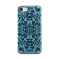 Polynesian Tough Case Grown Blue White iPhone 8 - Polynesian Pride