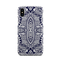 Polynesian Phone Case Blue And White iPhone Xs - Polynesian Pride