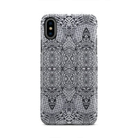 Polynesian Tough Case Black And White iPhone Xs - Polynesian Pride