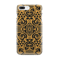Polynesian Phone Case Yellow Black iPhone 8 Plus - Polynesian Pride