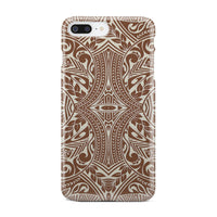 Polynesian Tribal Phone Case Brown iPhone 7 Plus - Polynesian Pride
