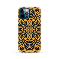 Polynesian Tough Case Yellow Black iPhone 12 Pro Max - Polynesian Pride