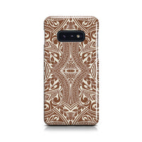 Polynesian Tribal Phone Case Brown Samsung Galaxy S10e - Polynesian Pride