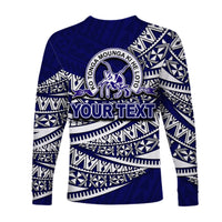 (Custom Personalised) Tupou College Long Sleeve Shirts Tonga Tribal LT6 - Polynesian Pride