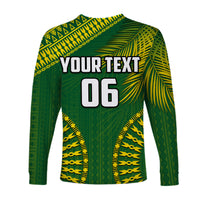 (Custom Personalised And Number) Tailevu Fiji Rugby Long Sleeve Shirts LT6 - Polynesian Pride