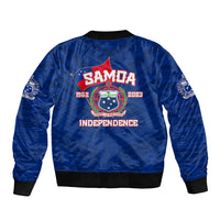 Samoa Independence Bomber Jacket 2023 Blue Style LT6 - Polynesian Pride