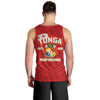 Tonga Independence Men Tank Top 2023 Red Style LT6 - Polynesian Pride