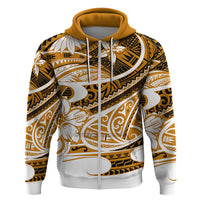 Polynesian Tribal Hoodie Gold LT6 - Polynesian Pride