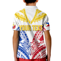Personalised Philippines Independence Day Kid Polo Shirt Tribal Sun and Stars Ver 02 LT7 - Polynesian Pride