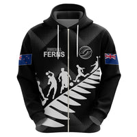 Custom New Zealand Football Ferns Hoodie Women's World Cup 2023 Sporty Vibes LT7 - Polynesian Pride