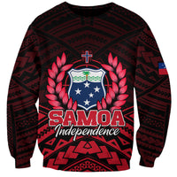 Samoa Independence Day Sweatshirt Ulafa Polynesian Unique Red No2 LT9 Unisex Red - Polynesian Pride