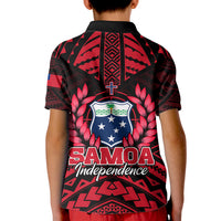 Samoa Independence Day Kid Polo Shirt Ulafa Polynesian Unique Red No3 LT9 - Polynesian Pride