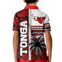Tonga Independence Day Kid Polo Shirt Proud Tongan Emancipation with Kupesi Ngatu LT9 - Polynesian Pride