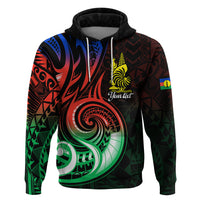 Custom New Caledonia Hoodie Emblem Nautilus Shell LT9 - Polynesian Pride