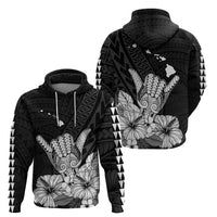Hawaii Shaka Sign Hoodie Black Version LT9 Pullover Hoodie Black - Polynesian Pride