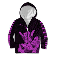 Hawaii Shaka Sign Kid Hoodie Purple Version LT9 - Polynesian Pride